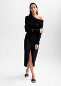 Christian Aks Delphine Merino Top Knitwear 9090 Black