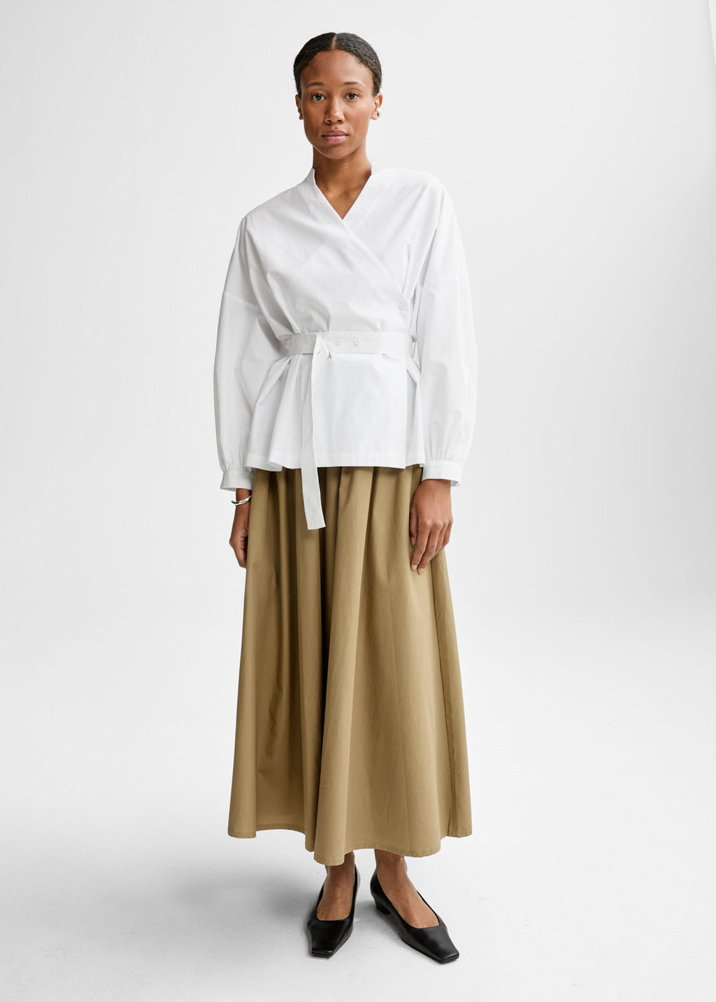 Christian Aks Paloma Poplin Shirt Shirts 9001 White