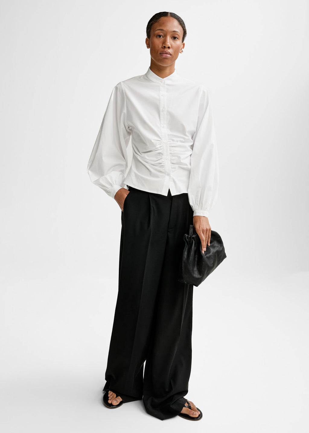 Christian Aks Velora Poplin Shirt Shirts 9001 White